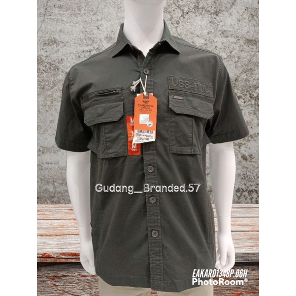 Kemeja polos pria merk CARDINAL