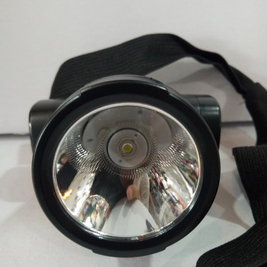 Headlamp Luby Charge Ulang senter kepala  7 Watt -  2 warna putih dan kuning