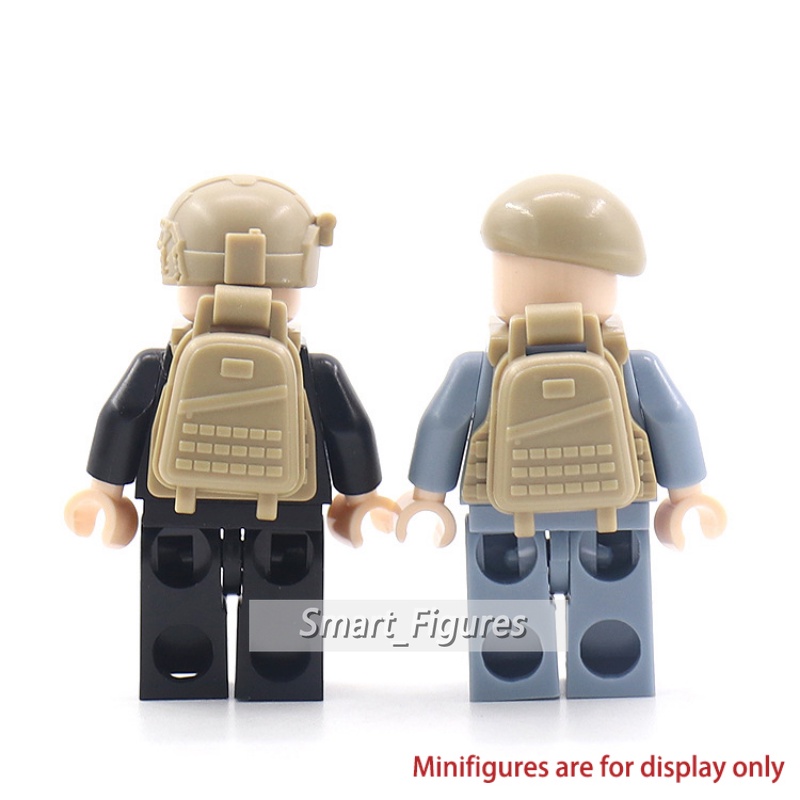 Minifigures Memakai Peralatan 36pcs Aksesoris DIY Kompatibel Dengan Blok Bangunan Partikel Kecil 3pilihan Warna