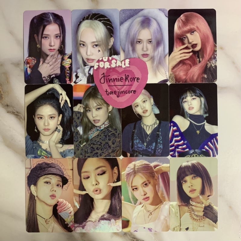 BLACKPINK 4+1 THE ALBUM PHOTOBOOK LIMITED EDITION RANDOM HOLO PHOTOCARD SET ONLY IC HYLT LSG JISOO J