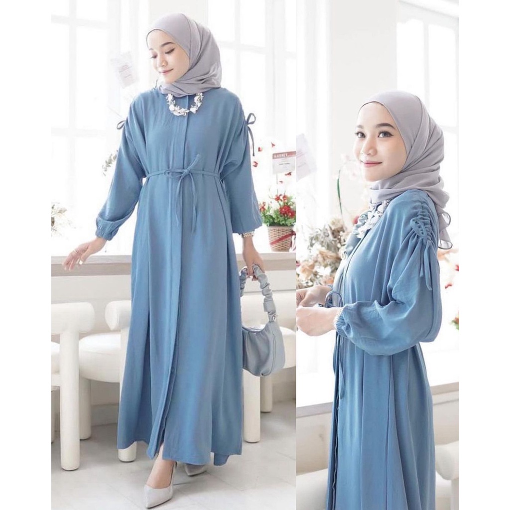 LARISA DRESS Bahan Crinkle Airflow Fit XL