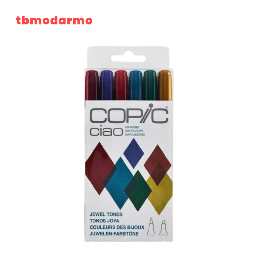 Copic Ciao Marker 6 Color Jewel Set CCM/6JL