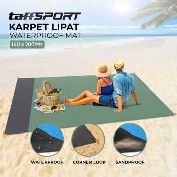 Tikar Piknik Camping Traveling Outdoor Hiking Kemah Piknik Anti Air Waterproof Tahan Pasir Mat Ukuran 140 x 200cm / Karpet Lipat Camping Piknik Tahan Air / Alas Piknik Lipat Aesthetic Polos Tebal Lebar Jumbo / Matras Tikar Tiker Alas Piknik Serbaguna