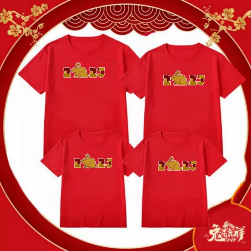 (Min. 3pcs @42.000) Baju Chinese new year 2023 kaos imlek