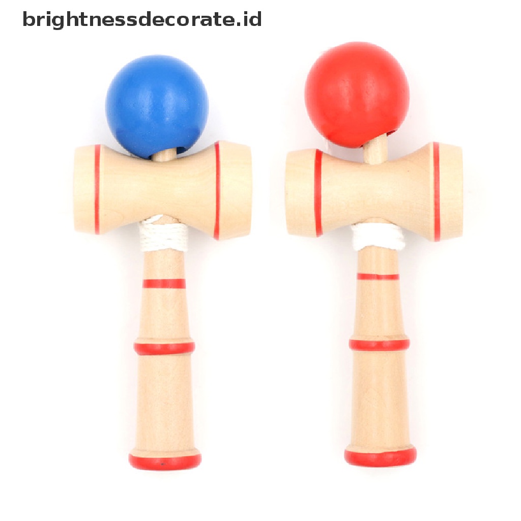 [Birth] Kid Kendama Ball Mainan Edukasi Keterampilan Kecakapan Keseimbangan Permainan Kayu Tradisional Jepang [ID]