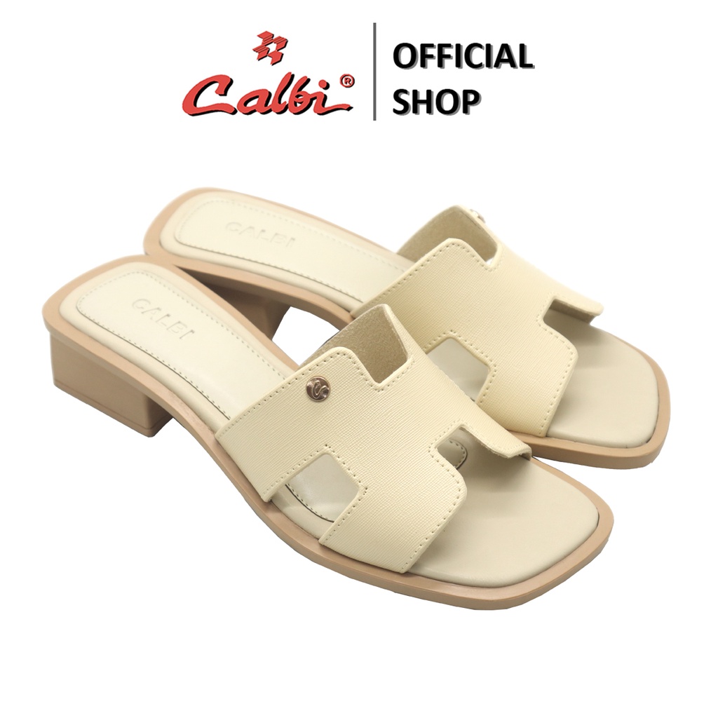 CALBI NT 434 Sandal Block Sandal Heels Ibu-Ibu Muda 5cm Slip-on OOTD Terbaru