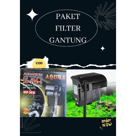 filter gantung akuarium filter akuarium filter gantung hangging filter aqura asp 501a