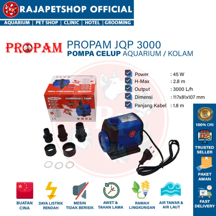 ( Pompa Air ) Sunsun Propam Jqp 3000 Water Pump Kolam Aquarium