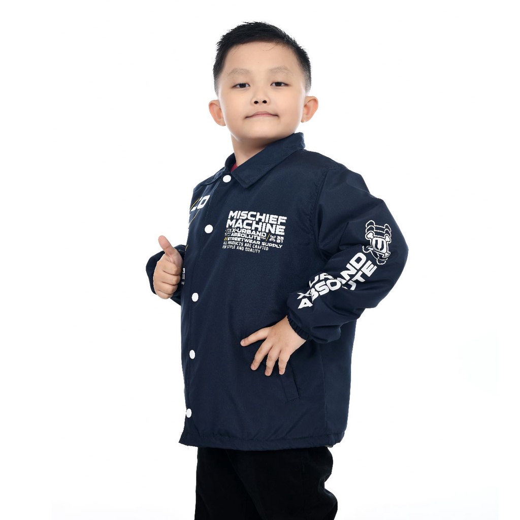 Jaket Coach Anak Anak Windproof Laki Laki-Perempuan Usia 1-11thn