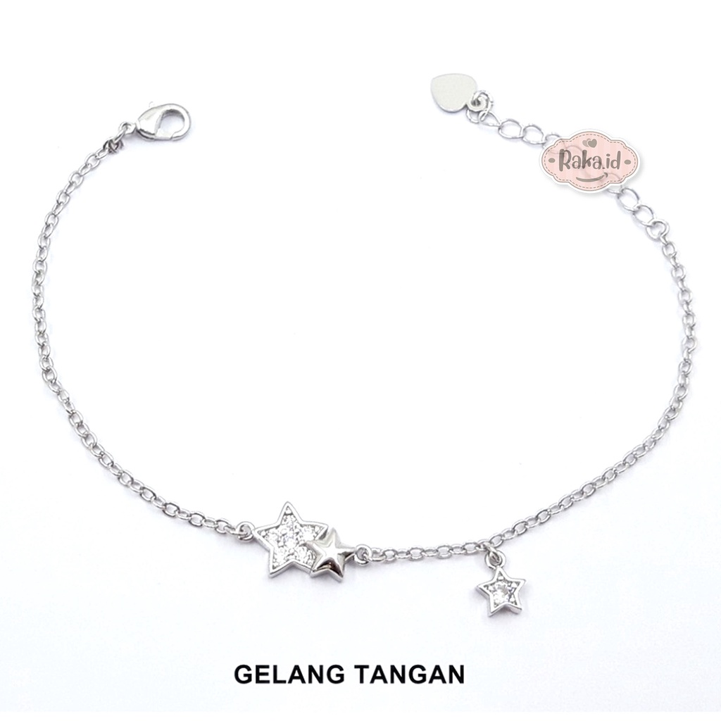 Gelang Tangan Wanita Dewasa Gelang Tangan Rantai Anti Karat Motif Bintang 1225