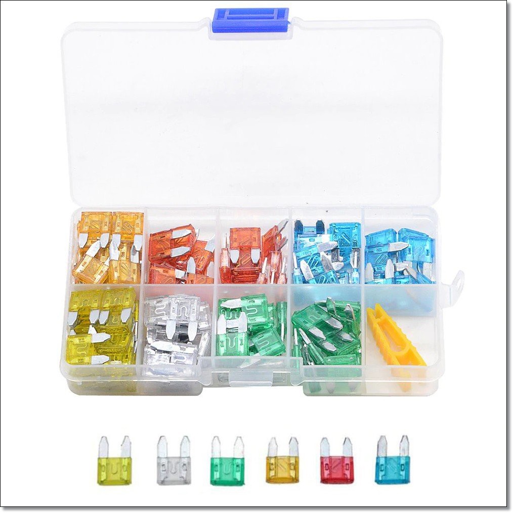 Fuse Blade - Sekering Tancap - Sekering Mobil - 5A 10A 15A 20A 25A 30A- Lengkap Dengan Box Isi 120pcs