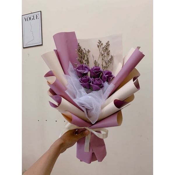 buket wisuda jogja/ buket wisuda / buket bunga sabun / soap flower