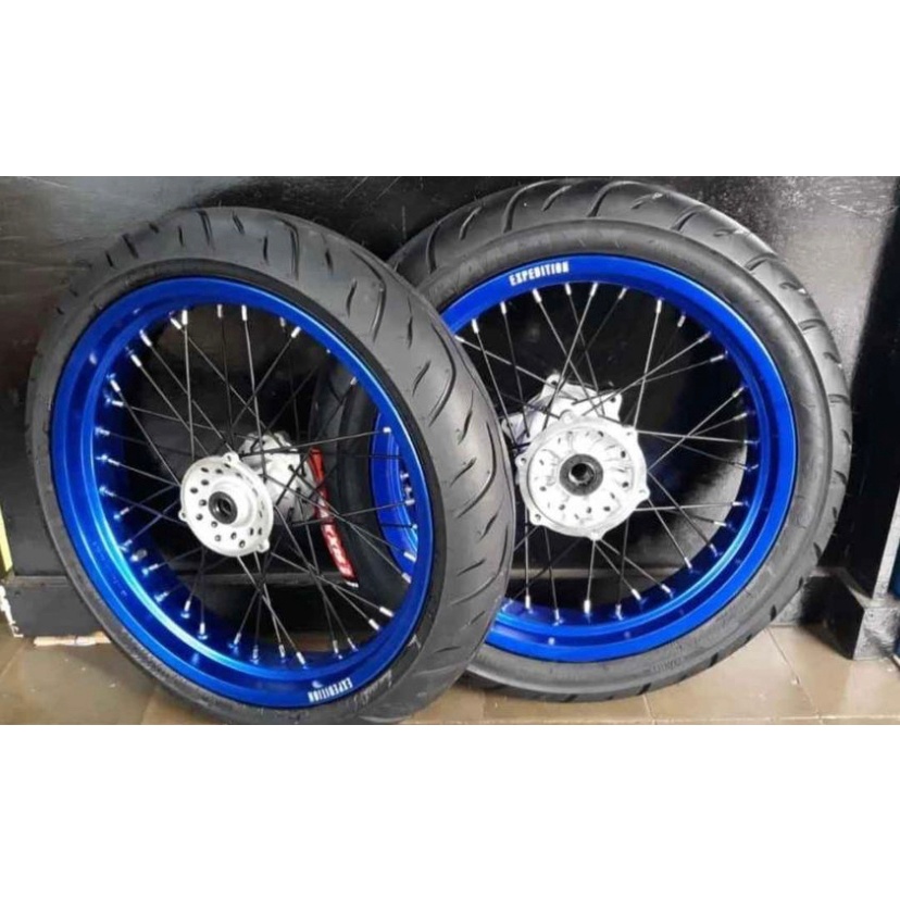 BANSET SUPERMOTO WR 155 R VELG 17 EXPEDITION PAKET KOMPLIT