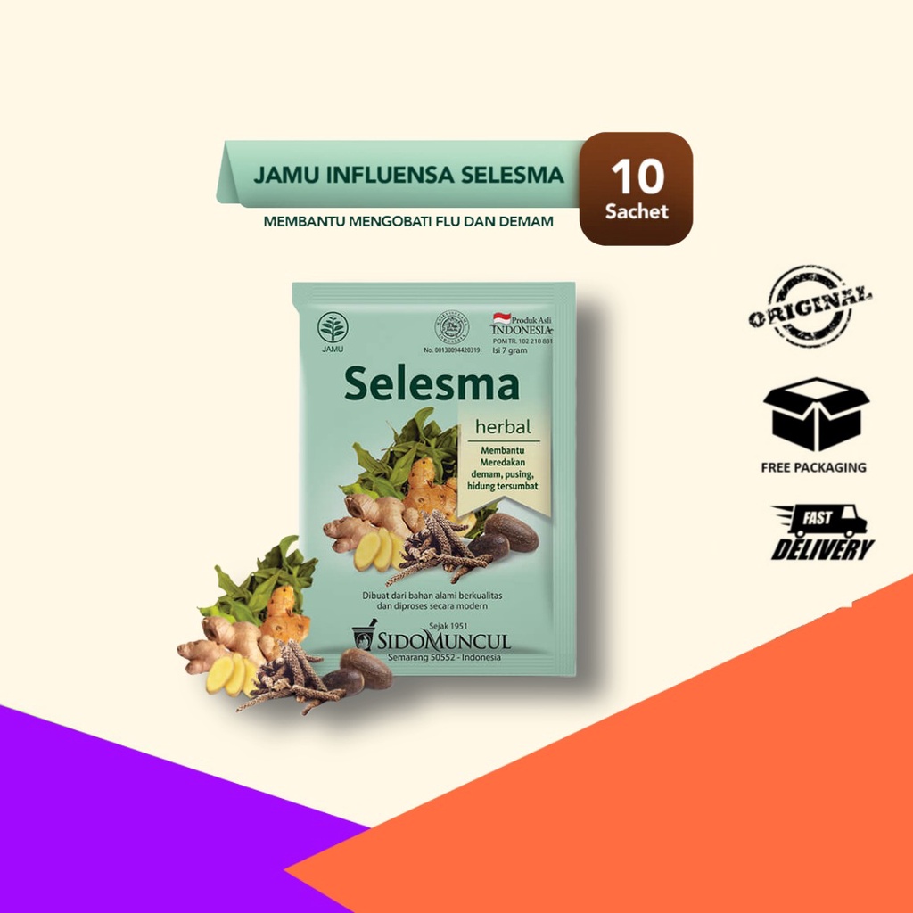 

Sido Muncul Jamu Influensa Selesma 1 Renceng Isi 10 Sachet Herbal Untuk Mengobati Flu Dan Demam