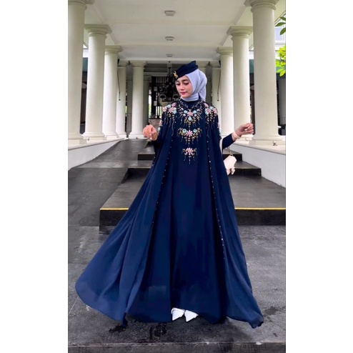 Kaftan Wanita Lebaran | Kaftan Putih Premium | Kaftan Jumbo Mewah Pesta | Kaftan Premium Import | Ka