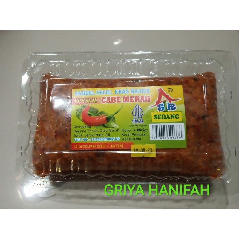 1KG SAMBEL PECEL MADIUN SANGRAI MERK CABE MERAH