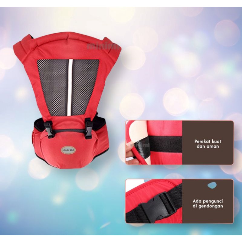 BAYIe - Gendongan Bayi Depan HipSeat 5 in 1 / Baby Carrier MUMU Bahan PREMIUM