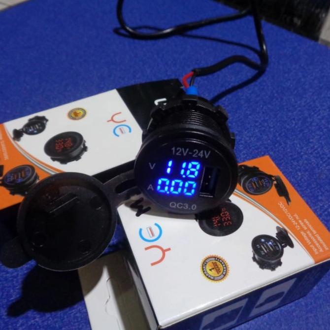 Jual Volt Meter Digital Aki Motor/Mobil 12 Volt sampai 24 Volt 3 in 1