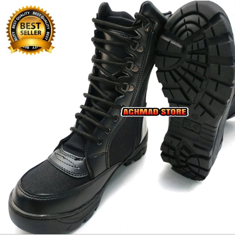 SEPATU PDL WEBA POLRI POLISI TNI SATPAM SECURITY SAFETY BOOTS