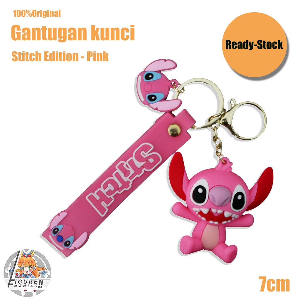 Gantungan Kunci - Stitch 3D Edition 7 cm Premium Import Lilo Stitch Stich Gantungan Kunci Lucu Gantungan Kunci Cute