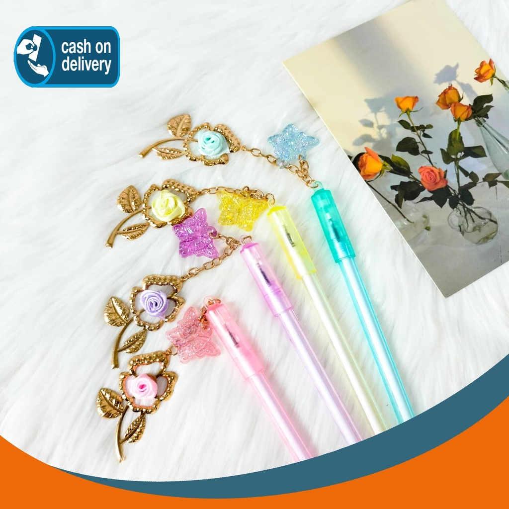 

PULPEN GANTUNGAN BUNGA MAWAR PEN GANTUNGAN MAWAR ALAT TULIS BOLPOIN RABBIT UNIK IMUT MURAH PEN GEL MAKANAN LUCU MURAH PENA