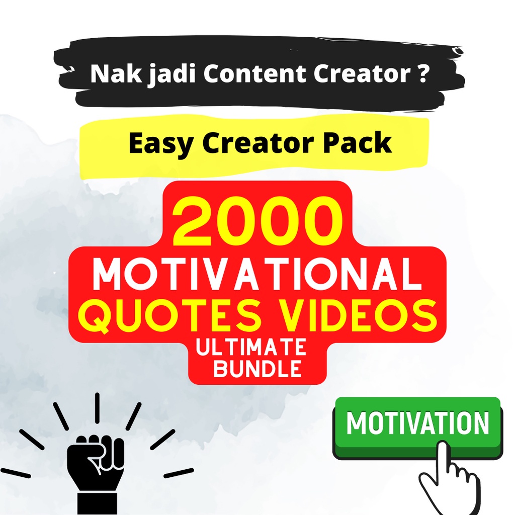

NS 2000 Motivational Quotes Videos Content | Konten Motivasi | Short/Reel/Post/Story | Creator Pack