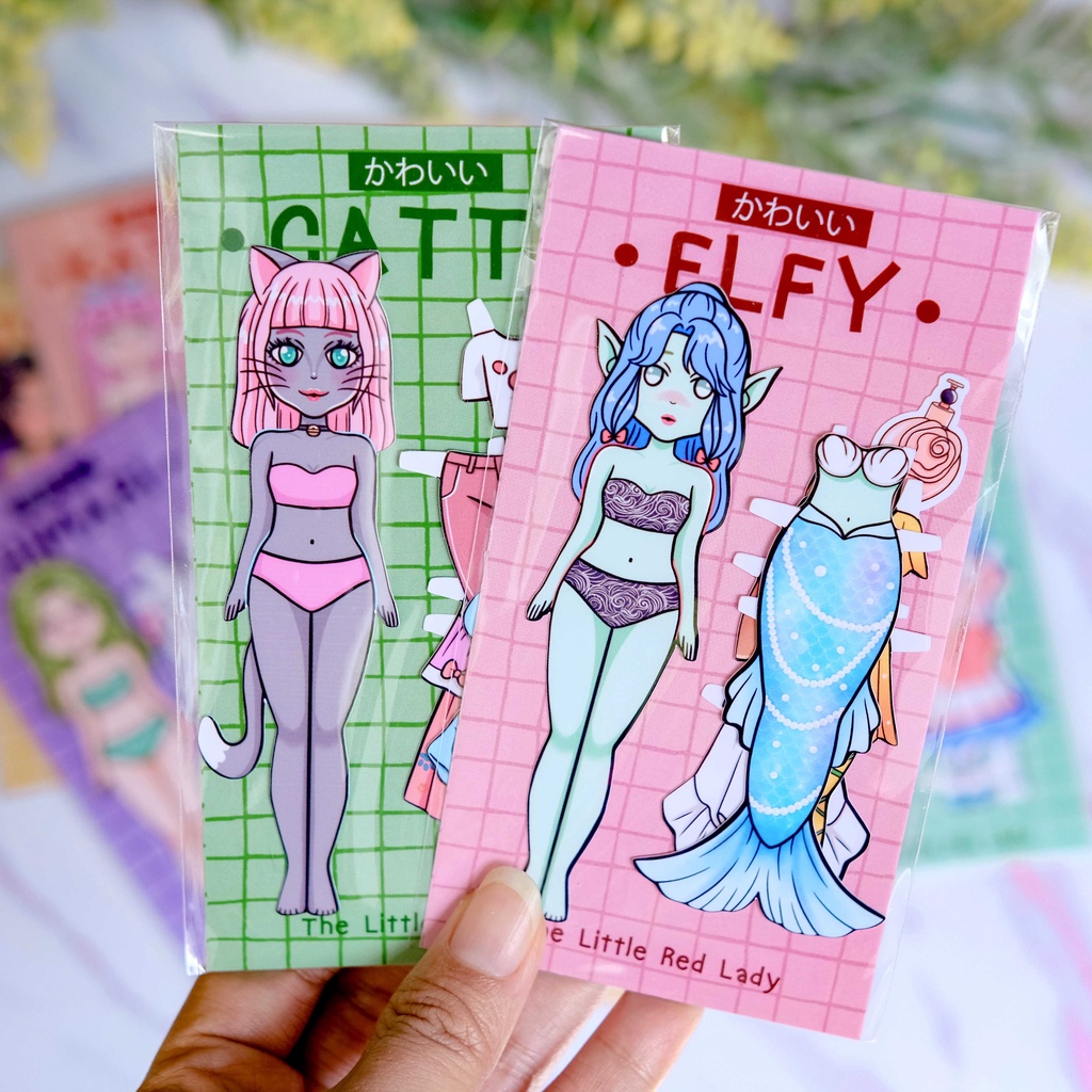 littleredlady - “KAWAII DOLL” series (Bepe bepean, Paper Doll, Bongkar Pasang, Barbie Kertas)
