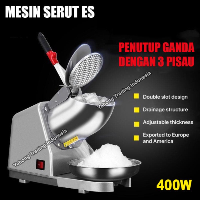 [Serut] Ice Smashing Machine Mesin Serut Es Batu Penghalus Es Listrik [Stok]