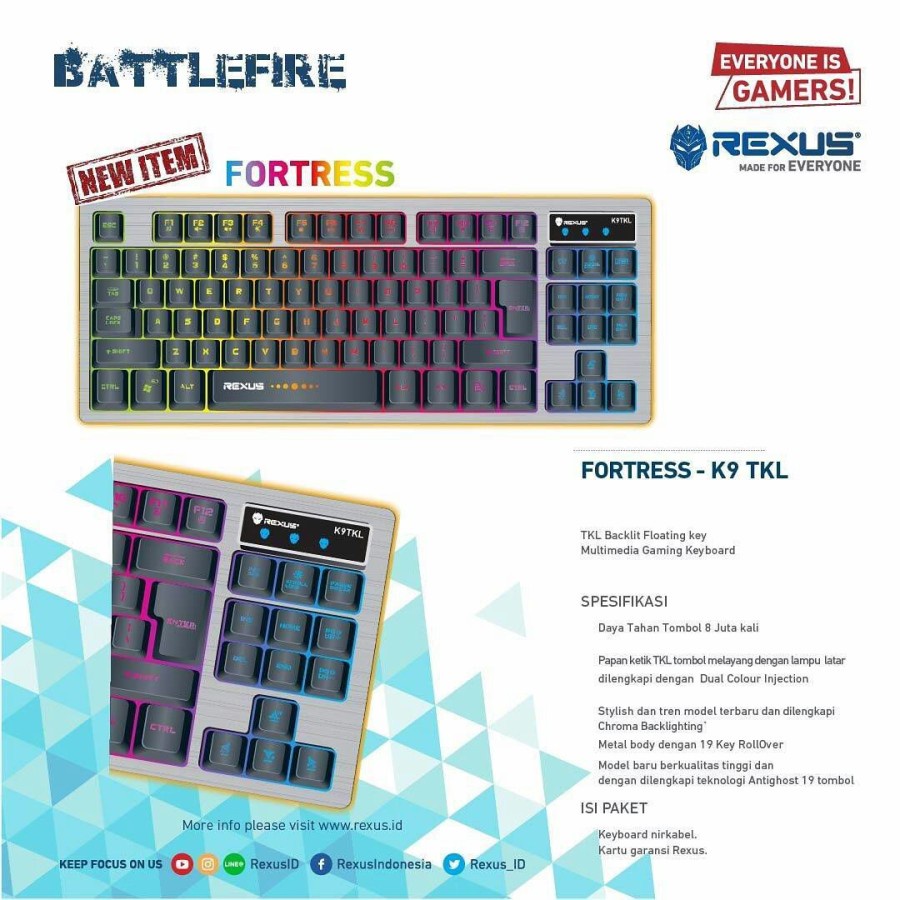 Rexus K9 TKL Fortress