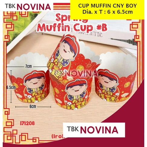 [10pcs] KERTAS CUPCAKE CUPCASE MUFIN TEMA IMLEK / NATAL SIZE M