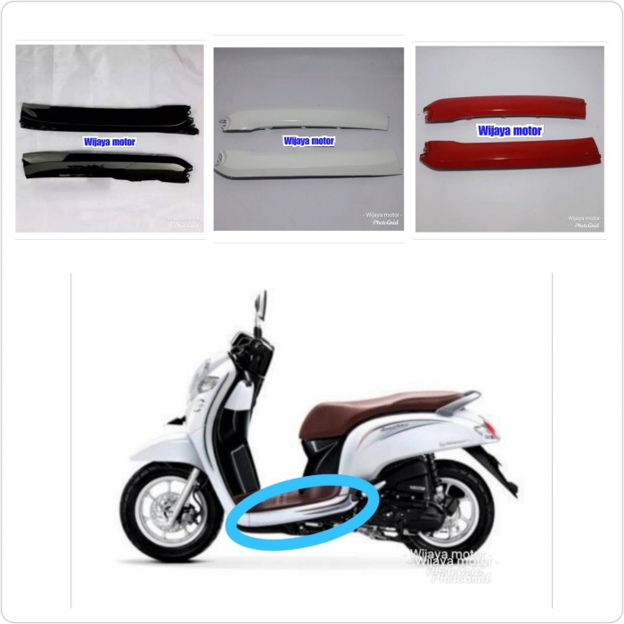 cover dek bawah / list bawah new scoopy fi 2017-2019    wijaya motor