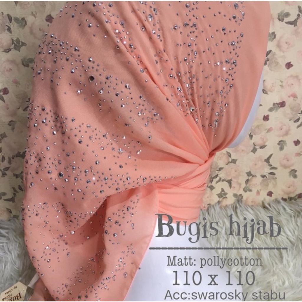 Hijab Mute Swarovski Glamour Kubah / Hijab Mute / Hijab Payet / Hijab Segi Empat mute / Hijab SegiEm