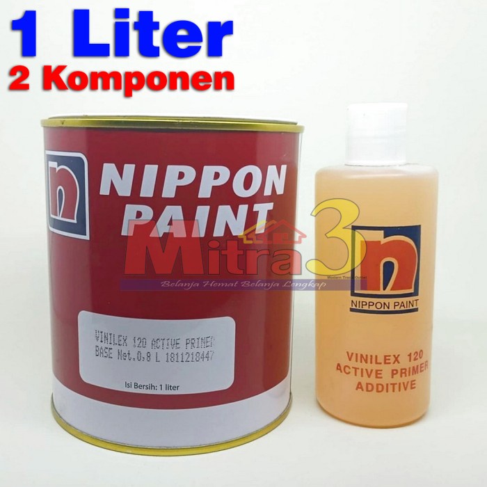 *$*$*$*$] Nippon VINILEX 120 ACTIVE PRIMER 1L Cat Dasar Aluminium Besi Galvanis