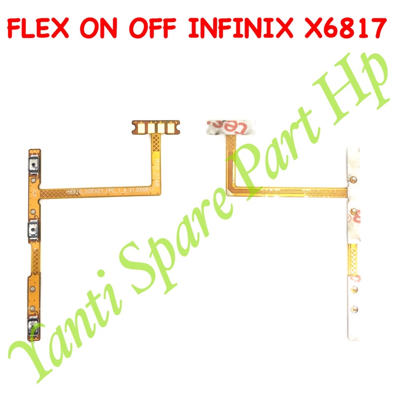 Flexible On Off Infinix Hot 12 X6817 Original Terlaris New