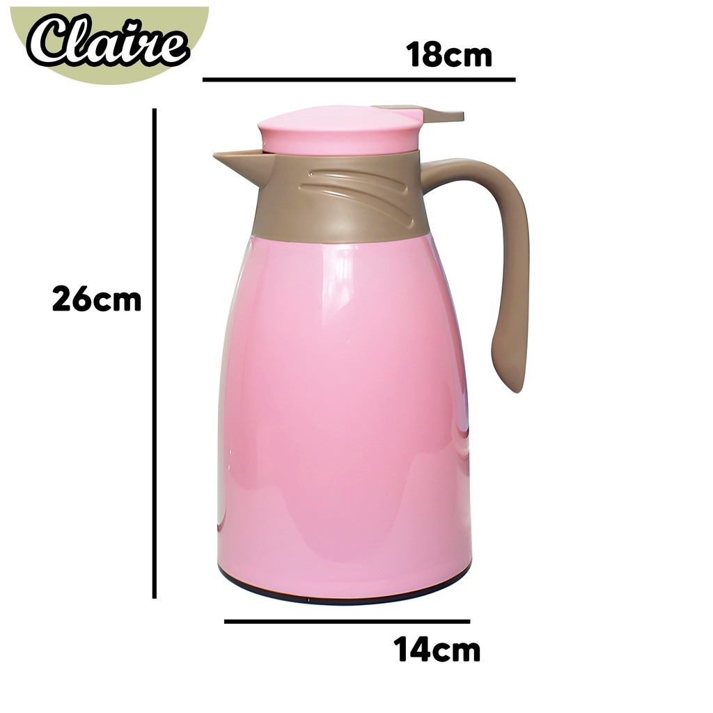 Termos Teko Glass Kettle 1000 ml / Termos Teko Anti Panas 1 Liter