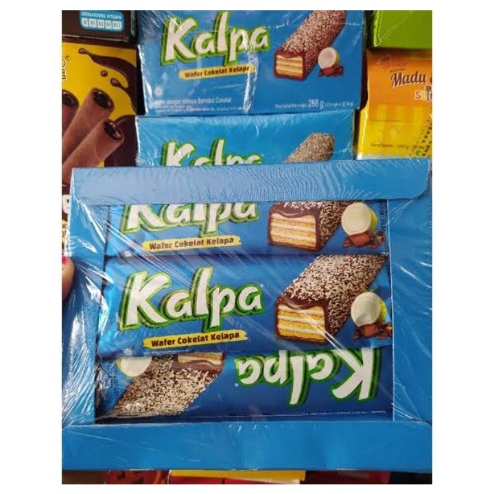 

MAYORA KALPA PER BOX WAFER COKELAT COKLAT KELAPA 24 GRAM JAJAN JAJANAN CEMILAN MURAH