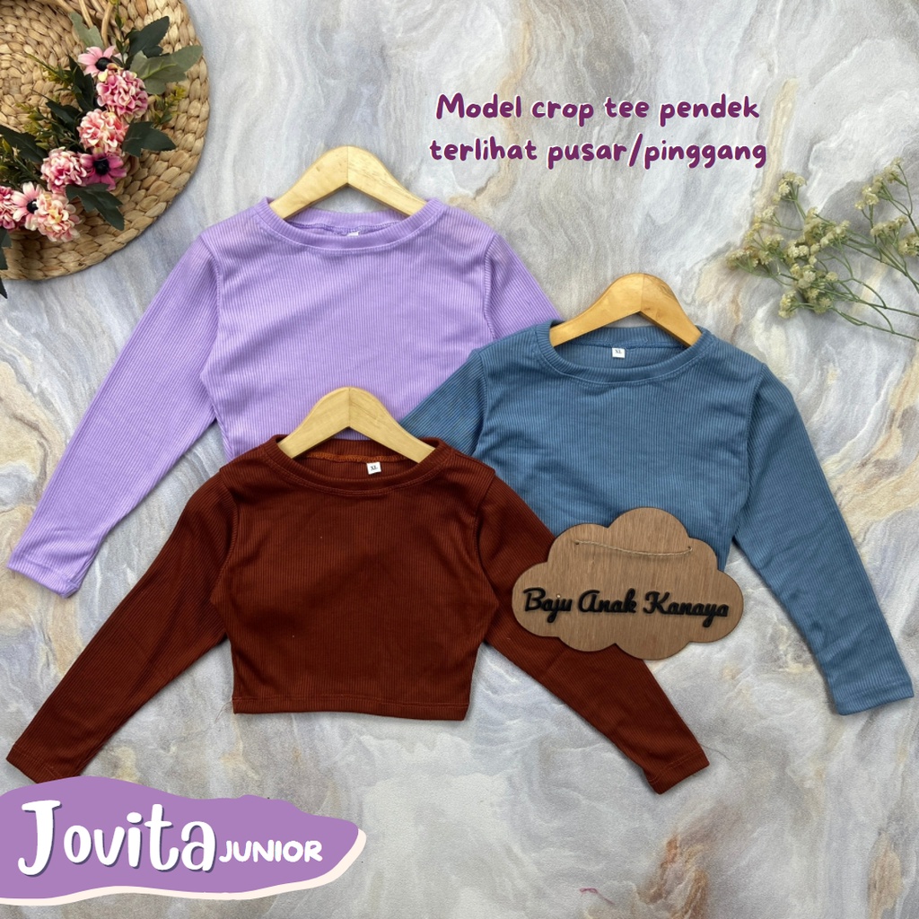 4-5TH KAOS ANAK JOVITA JUNIOR CROP TEE ANAK ATASAN ANAK PEREMPUAN