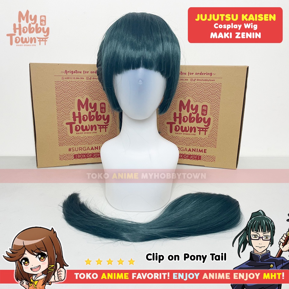 Wig Rambut Palsu Cosplay Anime Jujutsu Kaisen Maki Zenin