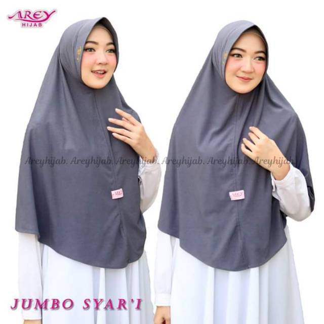 [069 Arey] Jumbo Syar'i Ori Arey Hijab ✦ Jilbab Instan Kerudung Original