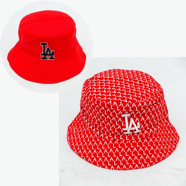 Topi Bucket Hats LA Monogram import Mirror / Bucket Hat Bolak Balik