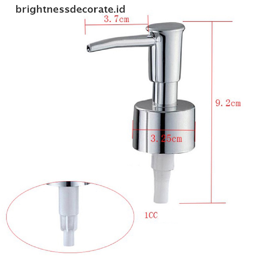 [Birth] Metal DIY Soap Pump Dispenser Lotion Cair Kepala Pengganti 28benang Tutup Pompa [ID]