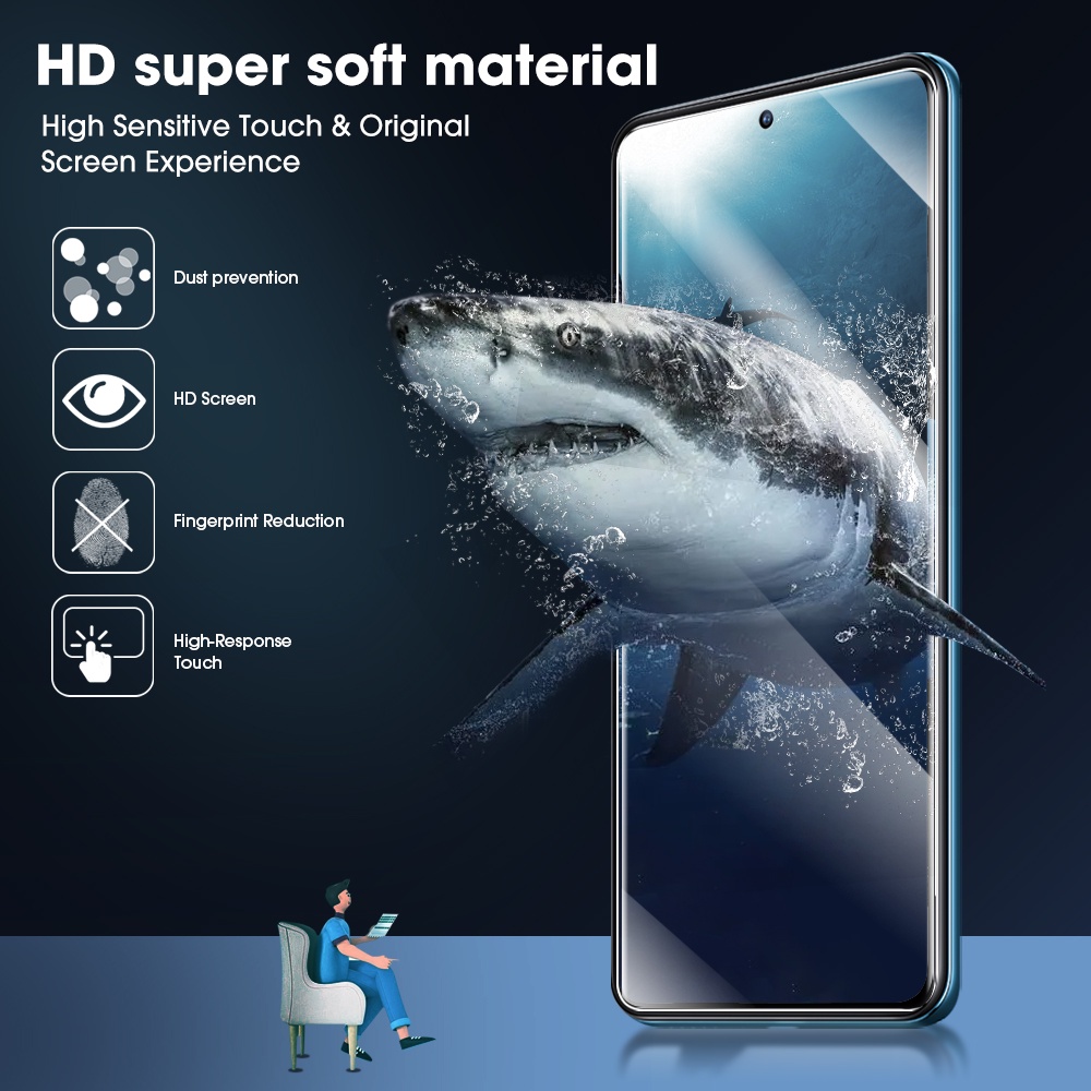 Full Coverage Anti-Saratch Tempered Glass Film, Pelindung Layar Anti Silau Kekerasan 9H, Kompatibel Dengan Xiaomi 12T 12T Pro