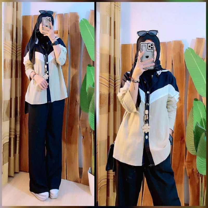 Kemeja Valencia, KEMEJA WANITA CANTIK MODIS FIT XXL LD 112 BAHAN LINEN PREMIUM IMPORT TERMURAH KEKINIAN OOTD TERLARIS