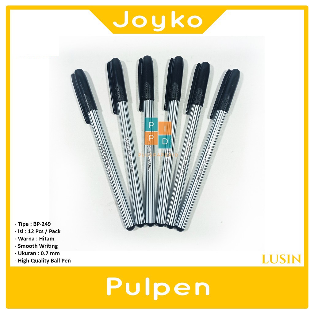 

Joyko Ball Pen Pulpen LINO BP-249 Hitam - Lusin