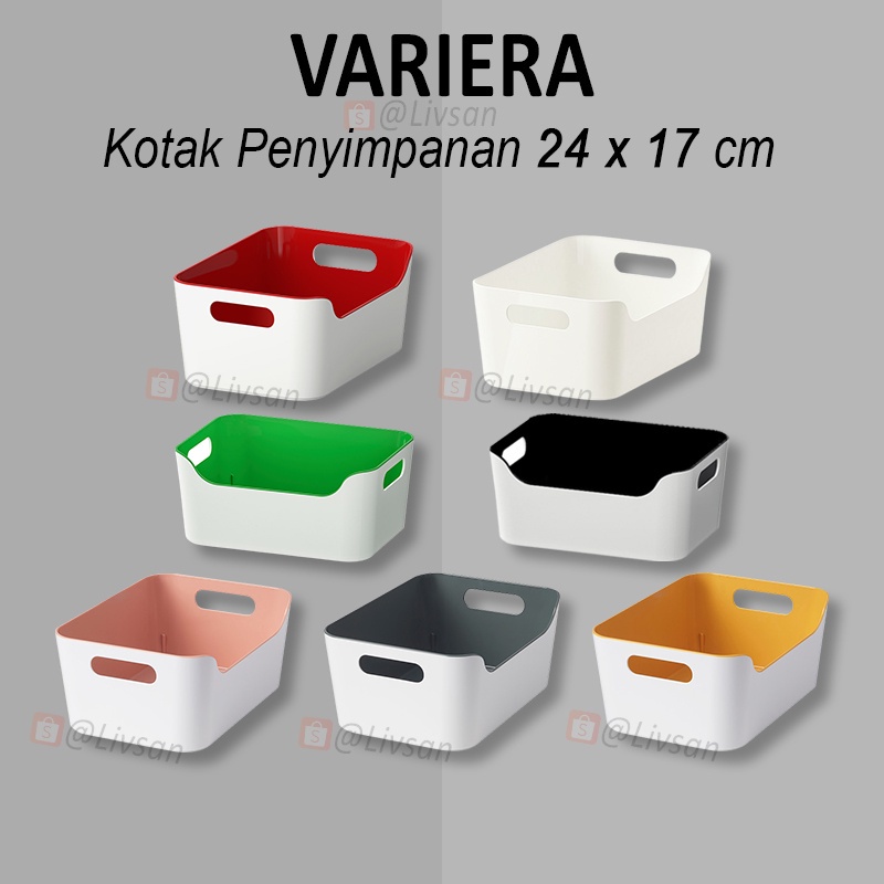 COD [SIAP KIRIM] KOTAK SERBAGUNA 24 x 17 CM MINIMALIS PENYIMPANAN WARNA ORGANIZER STORAGE TEMPAT WAD