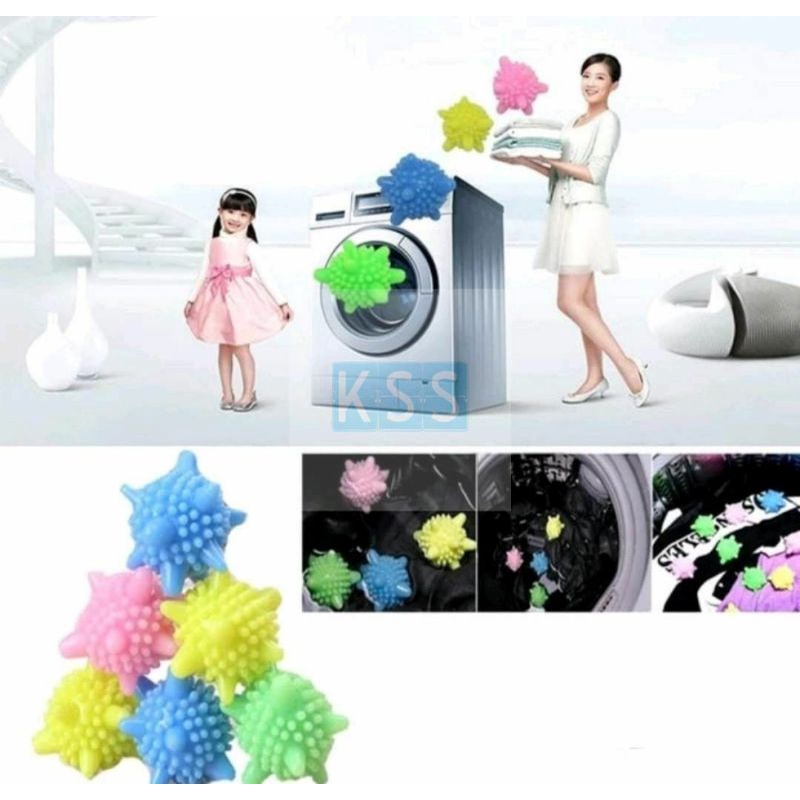 [KSS] Magic Laundry Ball / Bola Karet Pembersih Baju Mesin Cuci Pengering NEW MURAH