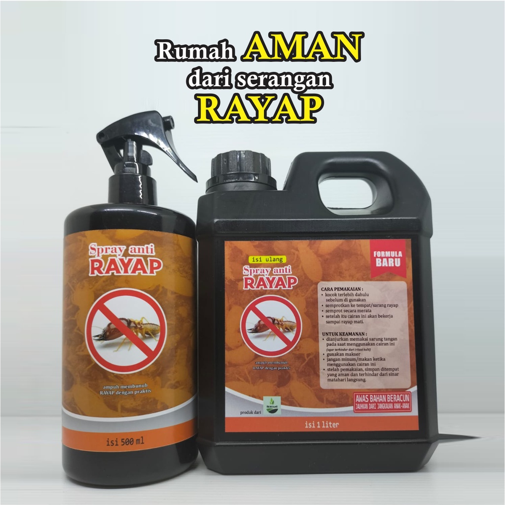 Pembasmi Rayap Kayu Tembok dan Tanah PALING AMPUH / OBAT RAYAP SEMPROT