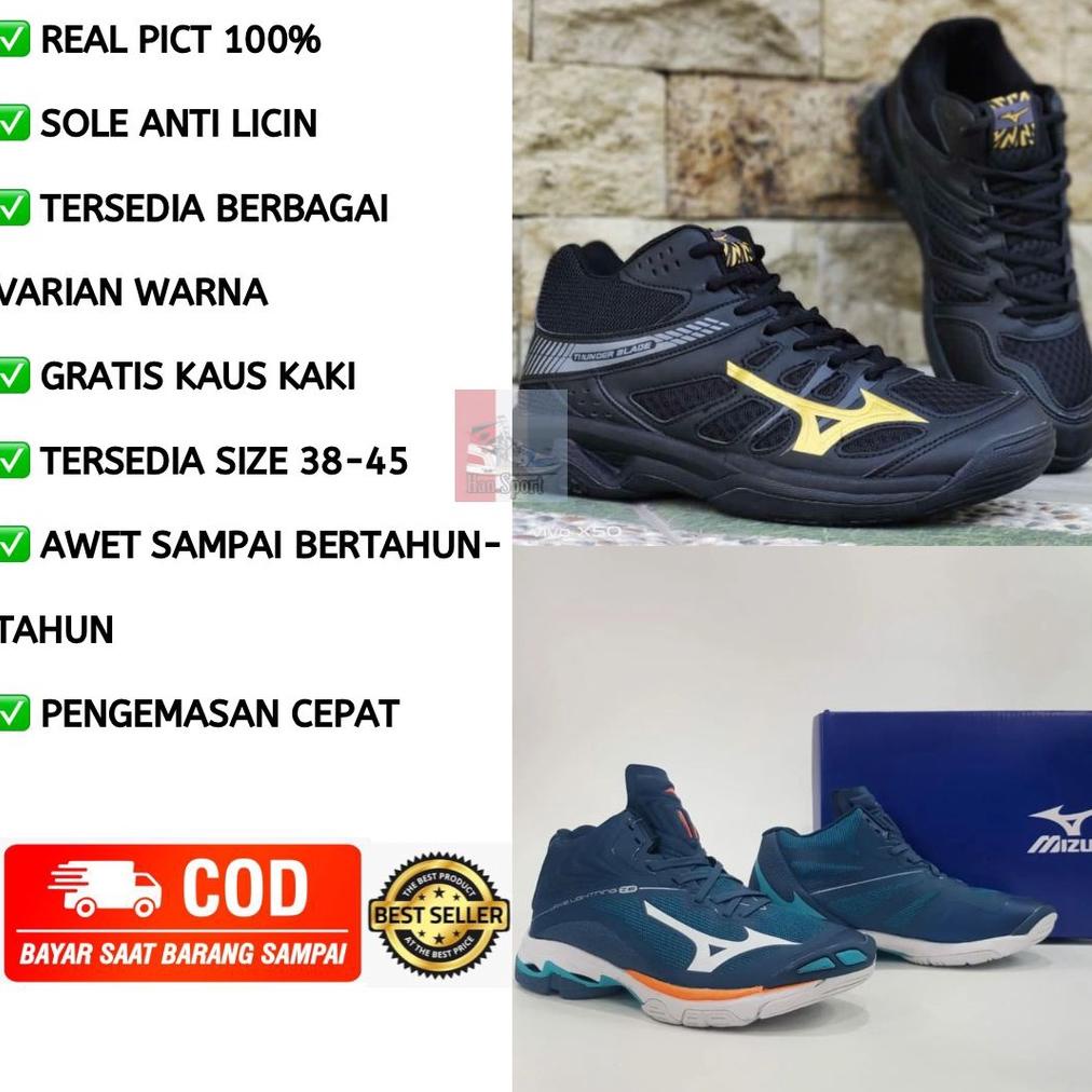 Sepatu Volly Mizuno Wave Lightning Z6 Mid / Sepatu Voli Mizuno Wlz 6 Mid / Sepatu volly Mizuno Z6 to