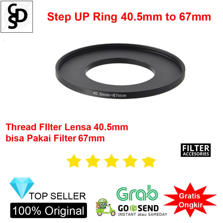 Step Up ring 40.5 - 67 mm / 40,5mm - 67mm