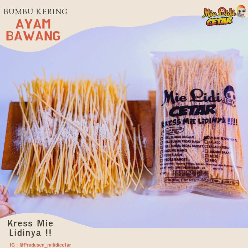 

Milidicetar bumbu kering 150gram/ mielidi cetar/ mielidi